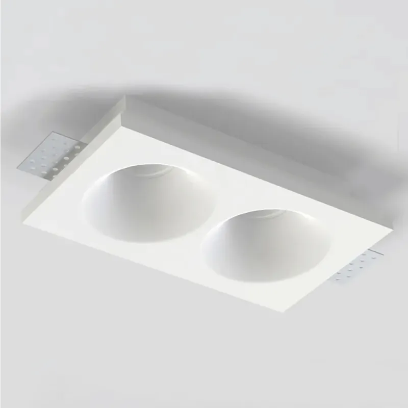 Lighting Collection Inbouwspot Rome 2L - Wit Fabrieksprijs