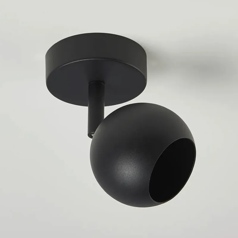 Lighting Collection Plafondlamp Apollo1L - Zwart Laatste Kans