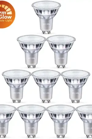 Philips 10 stuks GU10 Led 3,7W 2200-2700K 355lm - Dim to Warm Hete Deal