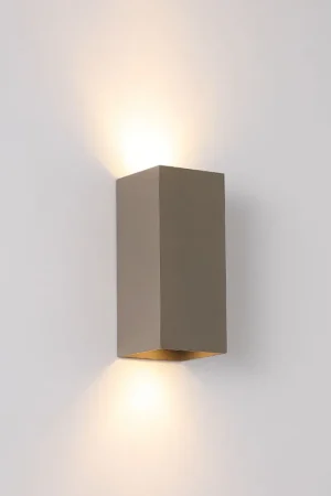 Searchlight Wandlamp Rectangular - Latte/Bruin Dagaanbieding
