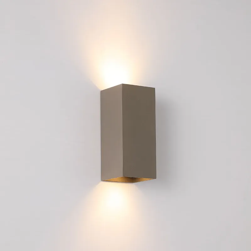 Searchlight Wandlamp Rectangular - Latte/Bruin Dagaanbieding