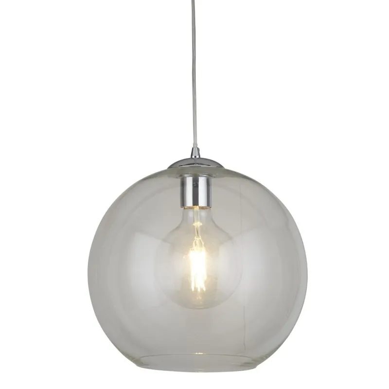 Searchlight Hanglamp Balls 35cm - Mat Staal/Helder Beste Prijs