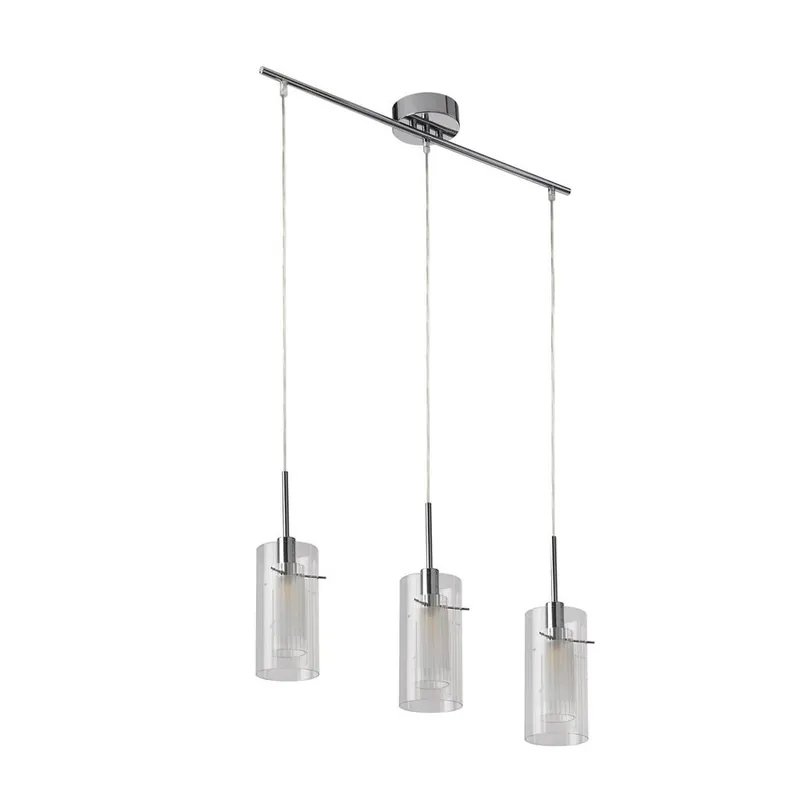 Laatste Versie Searchlight Hanglamp Duo 1 3L - Transparant