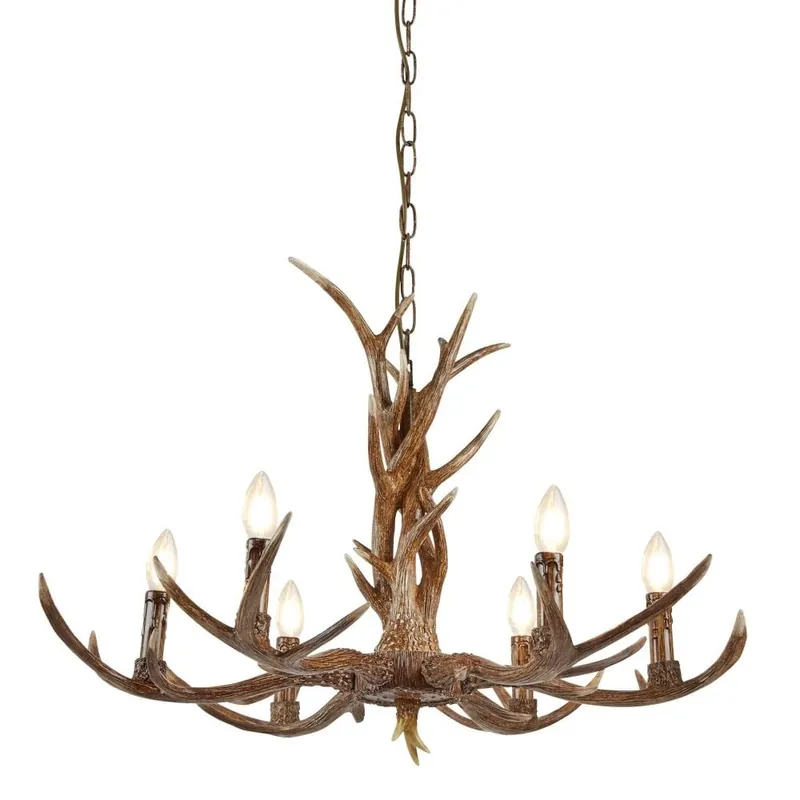 Speciale Aanbieding Searchlight Hanglamp Stag 6L - Bruin
