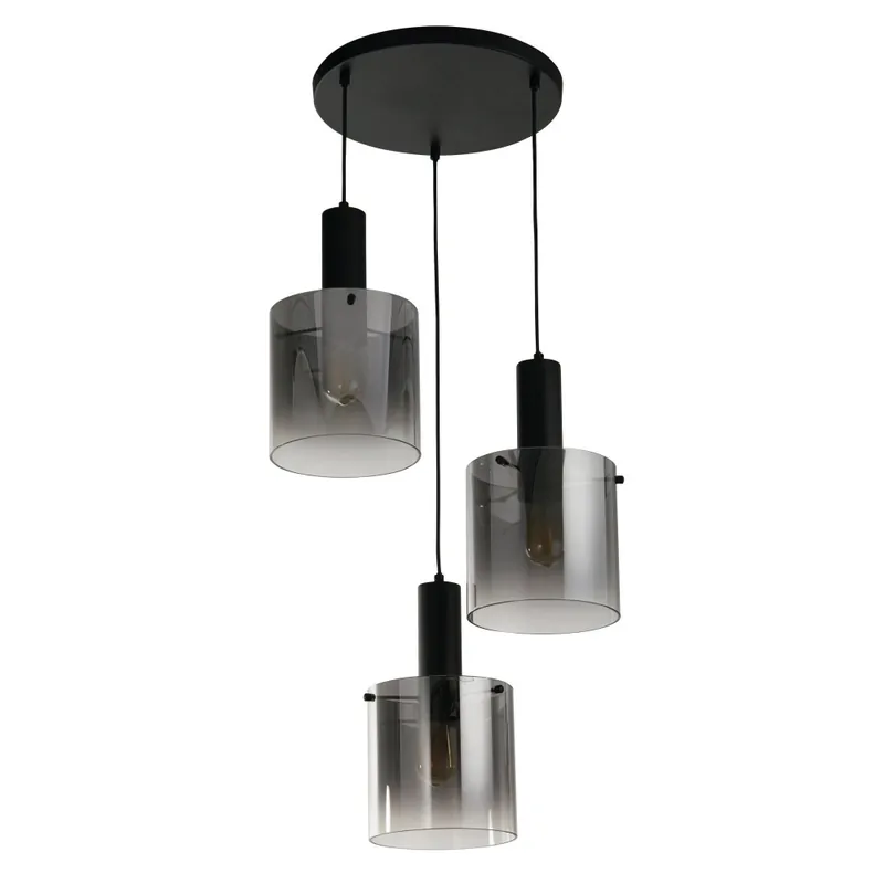 Uitverkoop Searchlight Hanglamp Sweden 3L Vide - Smoke