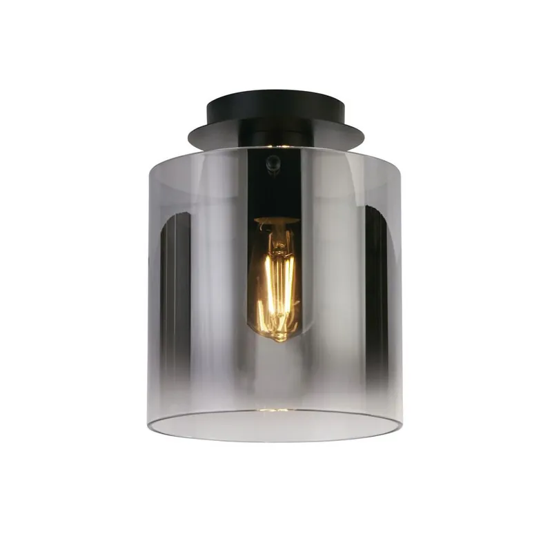 Rechtstreeks Van De Fabrikant Searchlight Plafondlamp Sweden 1L - Rookglas