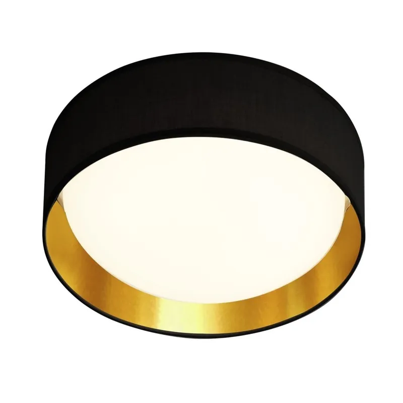 Searchlight Plafondlamp Gianna Ø37cm - Zwart/Goud Gereduceerde Prijs