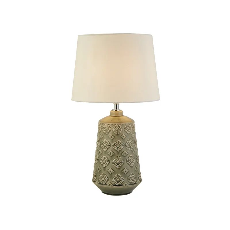 Korting Searchlight Tafellamp Egypt - Grijs/Wit