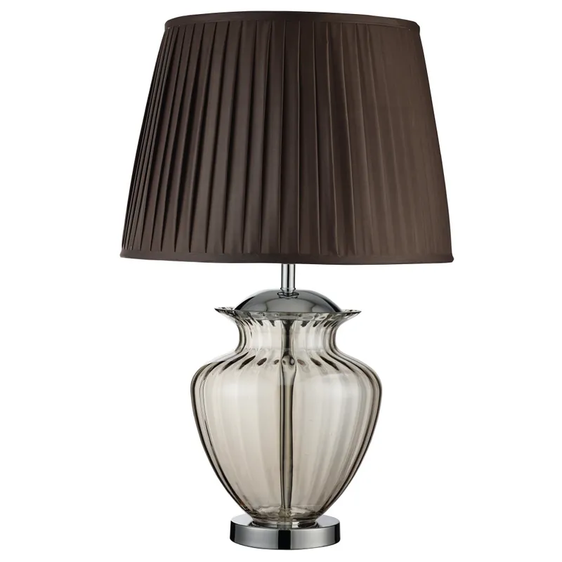 Searchlight Tafellamp Elina - Amber/Bruin Seizoensaanbieding