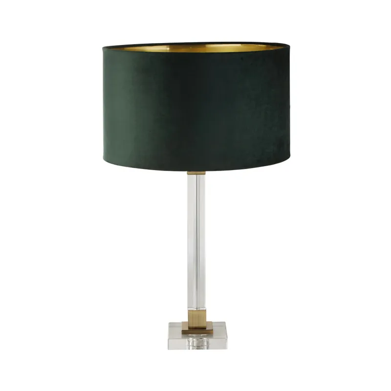 Alleen Vandaag Searchlight Tafellamp Scarborough - Brons/Donker Groen