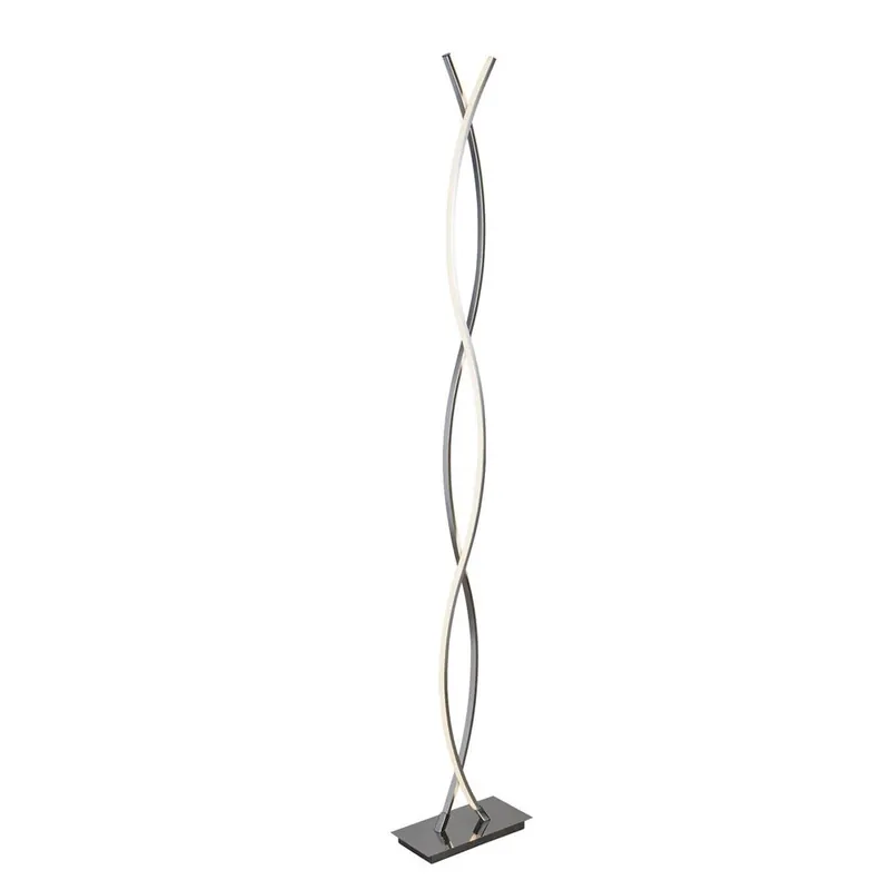 Korting Searchlight Vloerlamp Platt - Chroom