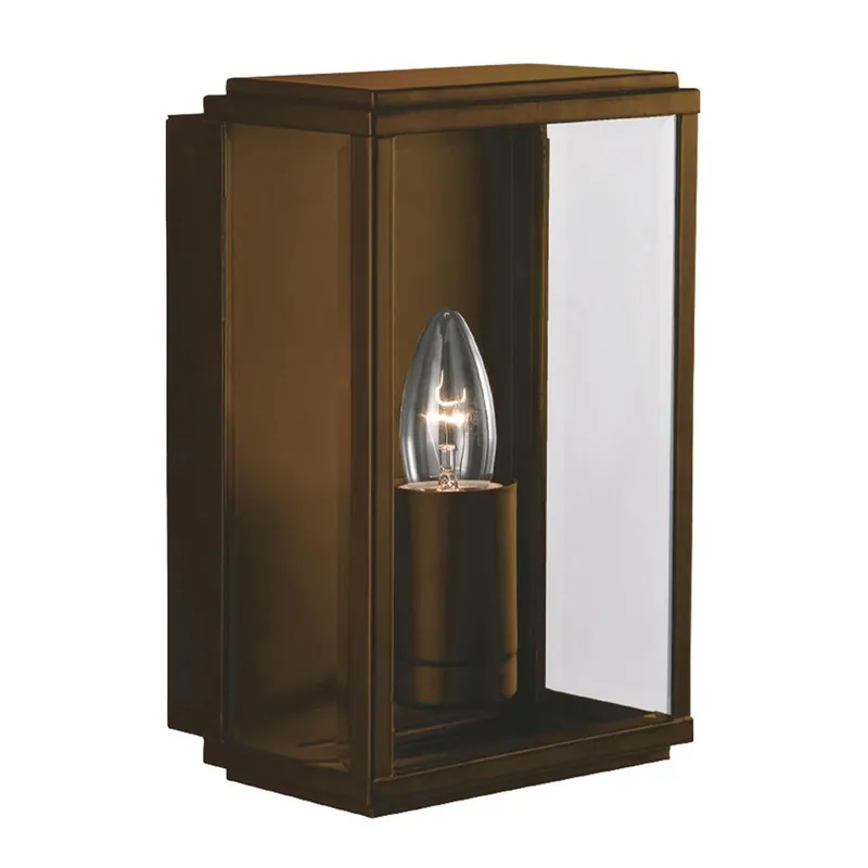 Koop Vandaag Searchlight Wandlamp Box - Rustiek Bruin