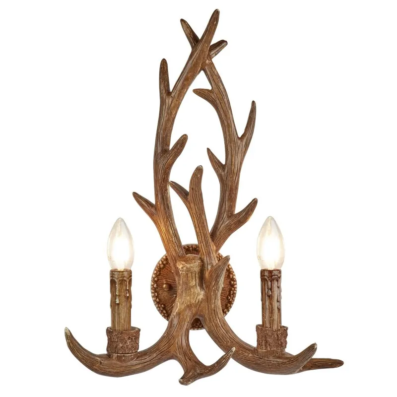 Nieuw Searchlight Wandlamp Stag - Bruin