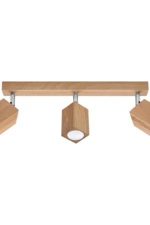 Sollux Plafondlamp Keke 3L - Hout Hoge Kwaliteit