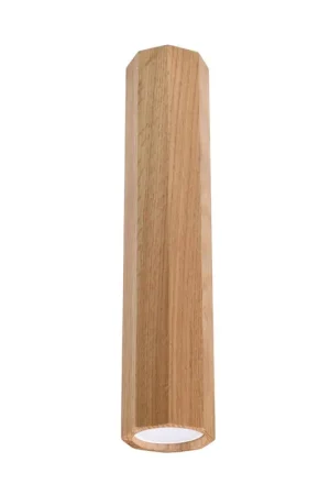 Voordeelprijs Sollux Plafondlamp Zeke 30cm - Hout