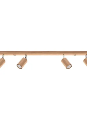 Populair Sollux Plafondlamp Zeke 6L - Hout