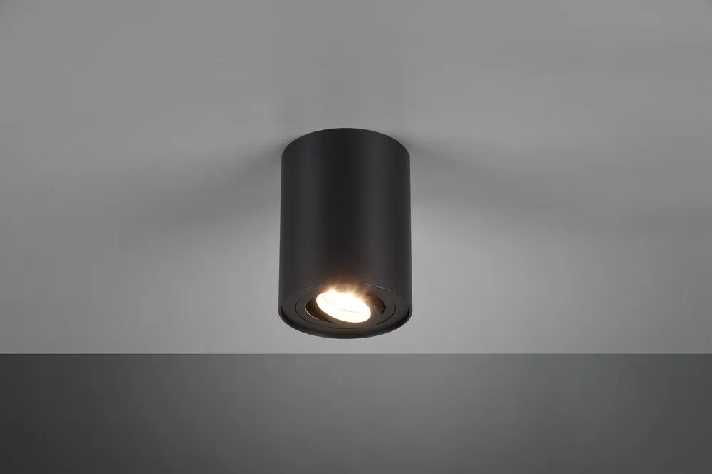 Gratis Retour Trio Leuchten Plafondlamp Cookie 1L - Zwart