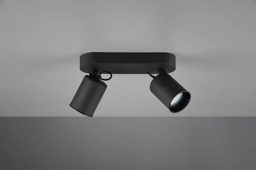 Gereduceerde Prijs Trio Leuchten Plafondlamp Pago 2L - Zwart