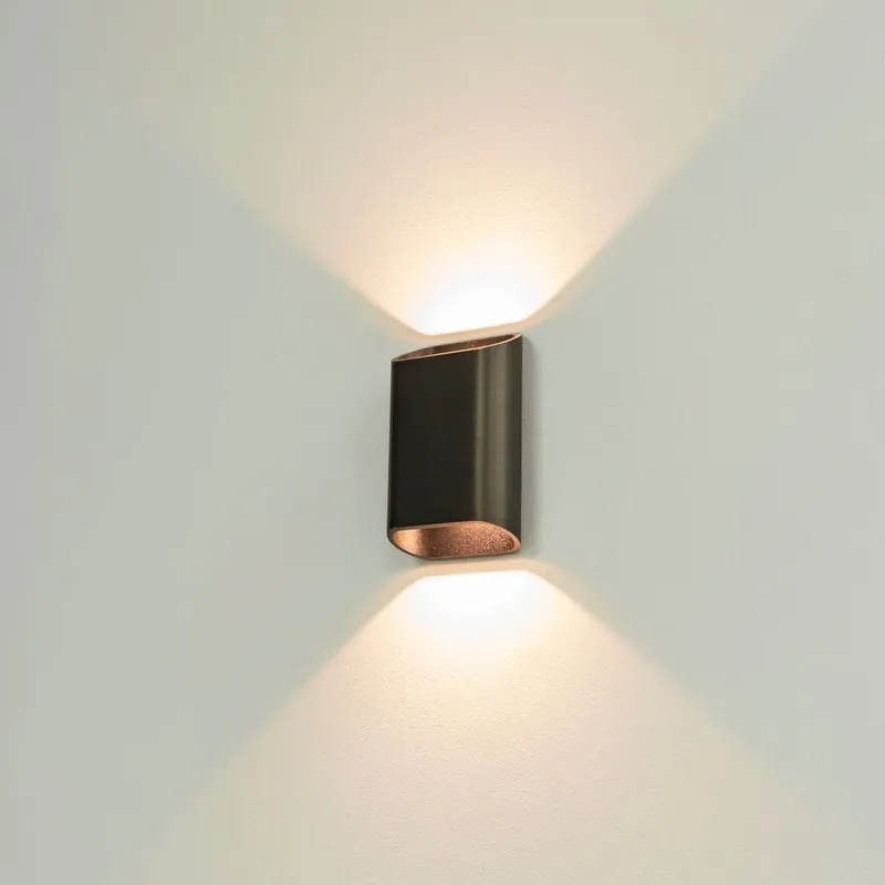 Artdelight Wandlamp Diaz S - Donker Antiek Brons Koop Vandaag