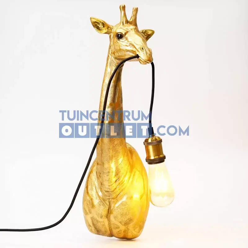 Gecertificeerd Wandlamp giraf E27 Orwell gold