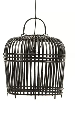 Must-Have Hanglamp Bamboe Klein - zwart