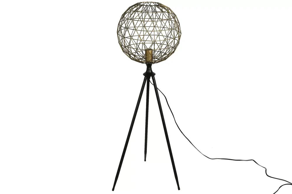Staande Draad Hang Lamp Miguel L 130 Brons Messing Metaal Countryfield Populair