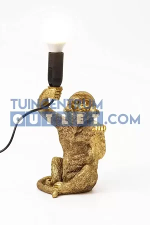 Lamp cheeta poly l12b12h29cm goud Finale Uitverkoop