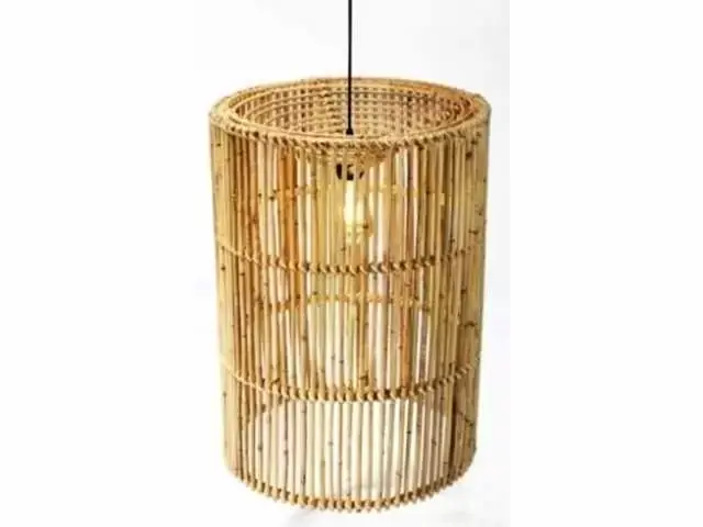 Weekendaanbieding Lamp rotan blond d44h60cm