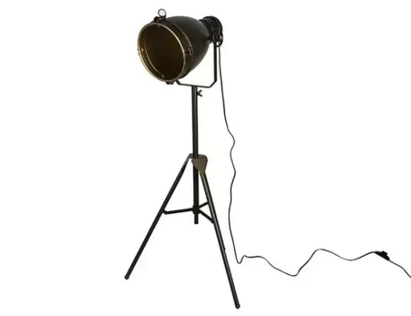 Staande Lamp Guido 179 Zwart Brons Metaal Countryfield Aanbieding