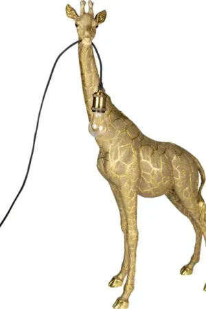 Superprijs Tafellamp giraf E27 Orwell gold