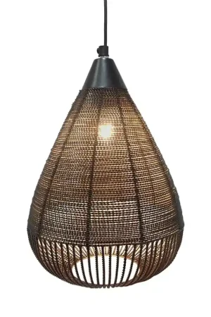 Rechtstreeks Van De Fabrikant Hanglamp Ise zwart 32cm