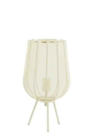 Tafellamp plumeria d25h45cm bruin Flitsaanbieding