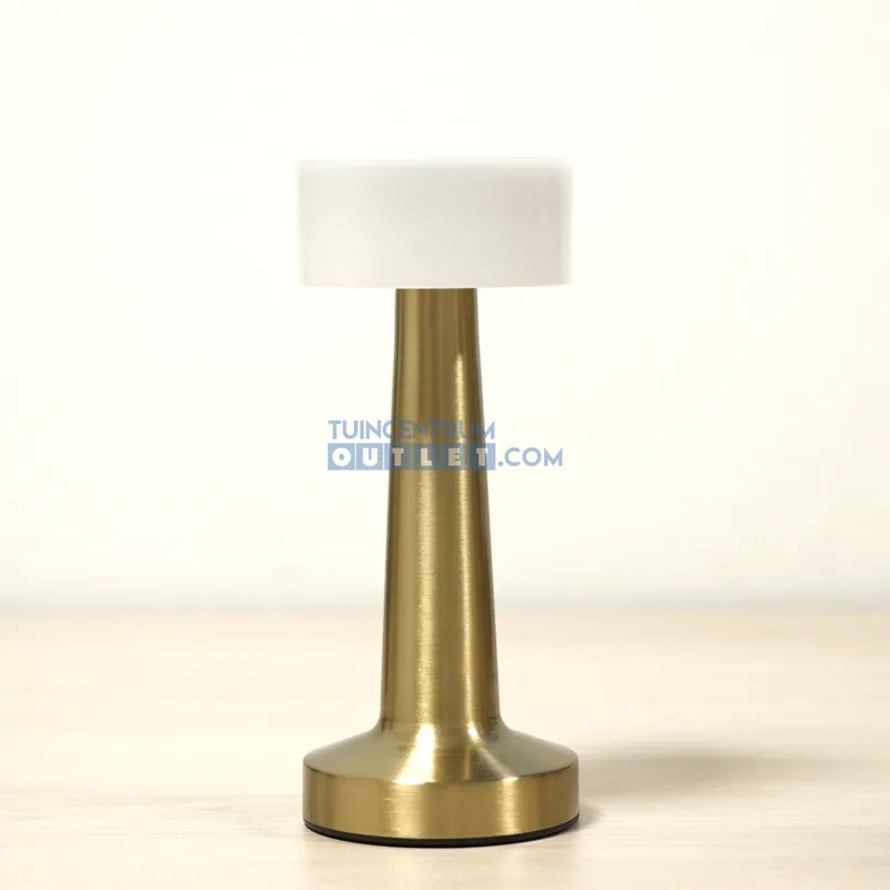 Tafellamp lampa mtl d9h21 gd/wt bo Gereduceerde Prijs