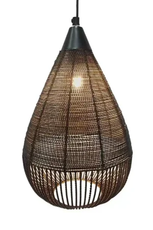 Hanglamp Ise zwart 37cm Gecertificeerd