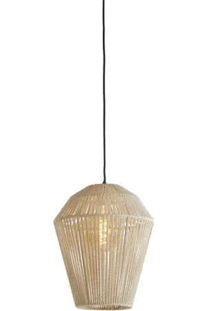Hanglamp deya metaal d30h37cm wit Weekendaanbieding