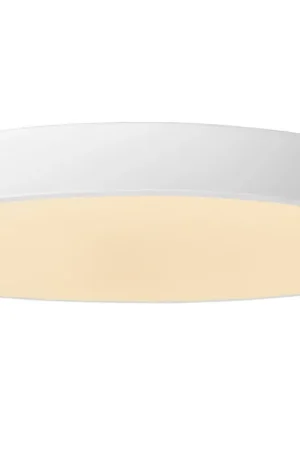 Beperkte Voorraad Lucide UNAR - Plafonnière - Ø49,5 cm - LED Dimb. - 1x36W 2700K - 3 StepDim - Wit