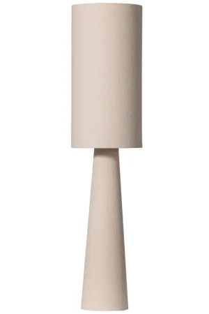 WOOOD Loft vloerlamp - Bouclé - Naturel (130xø30 cm) Fabrieksprijs