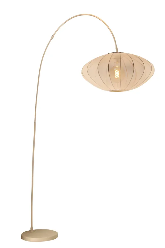 Lucide CORINA - Booglamp - 1xE27 - Beige Meest Verkocht