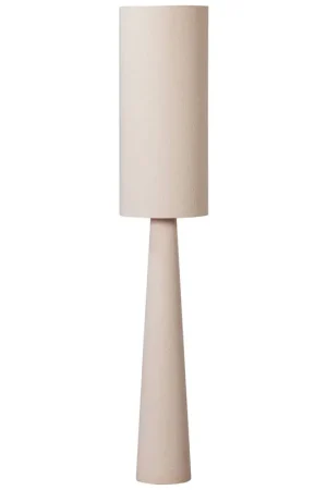 WOOOD Loft vloerlamp - Bouclé - Naturel (187xø35 cm) Goedkoop