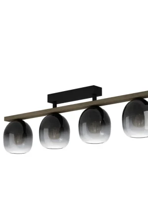 EGLO Filago Plafondlamp - E27 - 88 cm - Zwart Bruin Veilige Betaling