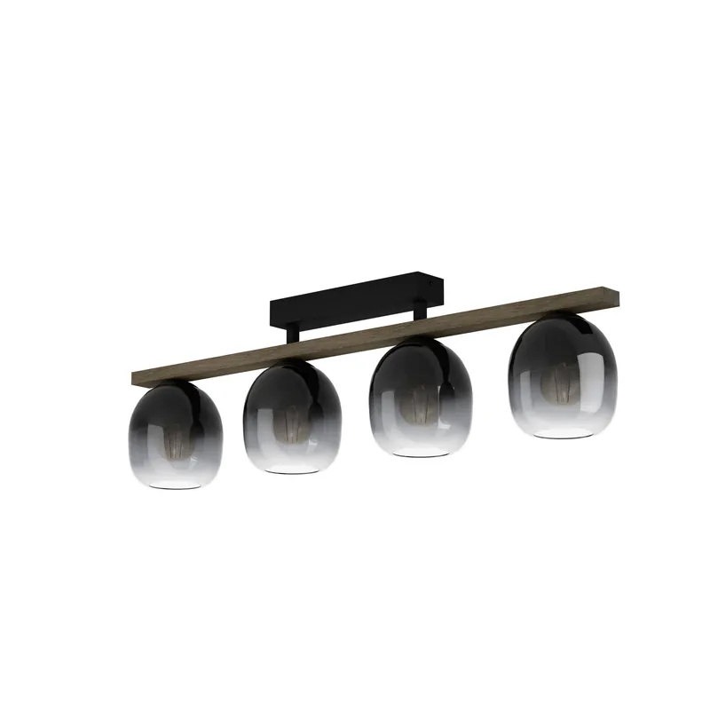 EGLO Filago Plafondlamp - E27 - 88 cm - Zwart Bruin Veilige Betaling