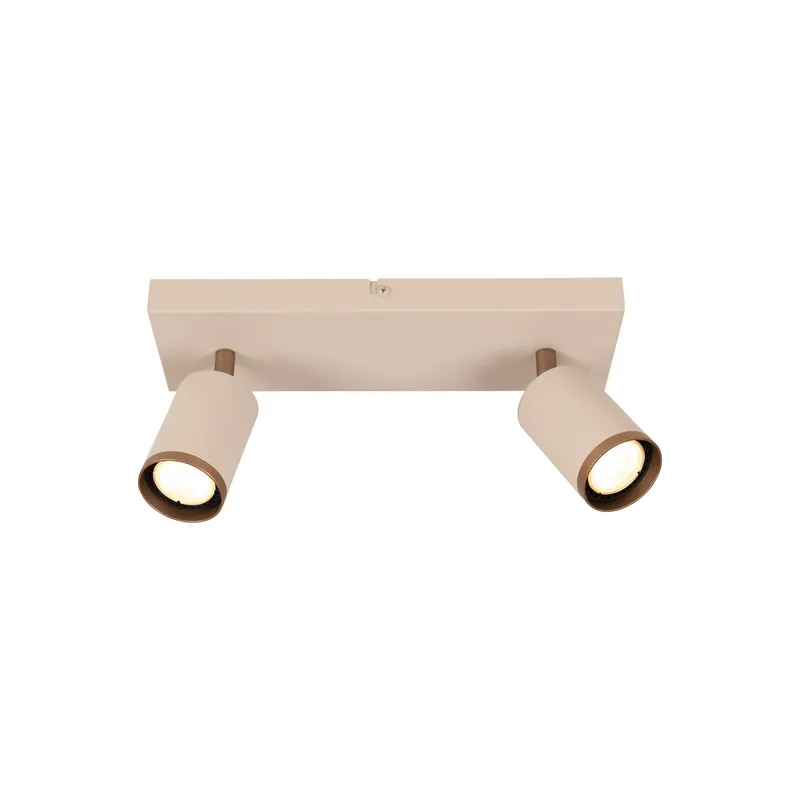 Premium Lucide REGINA - Plafondspot - 2xGU10 - Taupe Essential