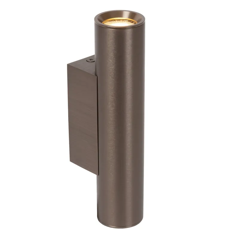 Lucide DUPLA - Wandspot / Wandlamp - 2xGU10 (MR11) - Roest bruin Uitverkoop