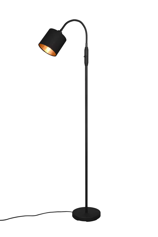 REALITY TOMMY - Vloerlamp - Zwart mat - excl. 1x E14 4 W Gratis Retour