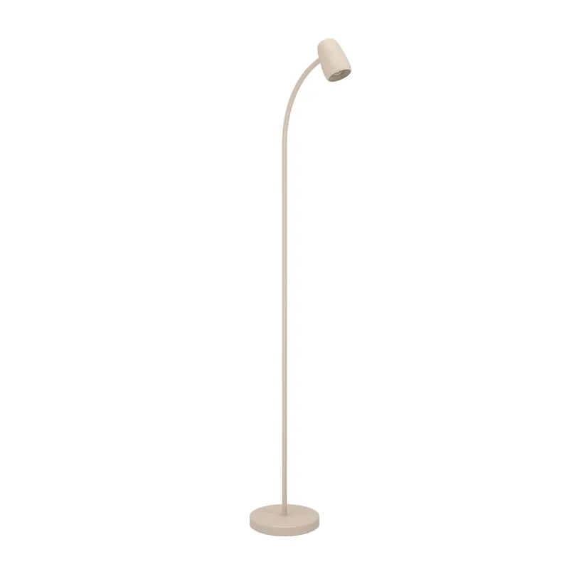 Weekendaanbieding EGLO Carlo Vloerlamp - E14 - 170 cm - Zandkleur/Beige/Crème - Kantelbaar