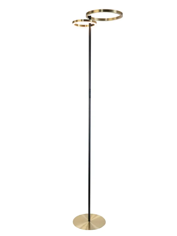 Speciale Aanbieding EGLO Castelpoto 1 Vloerlamp - LED - 180 cm - Goud/Wit - Instelbaar wit licht - Dimbaar