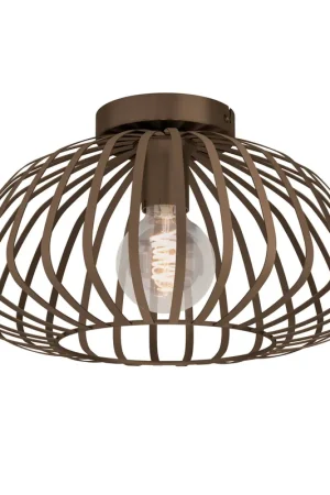 Beste Prijs EGLO Espinal Plafondlamp - E27 - Ø 38.5 cm - Brons - Staal