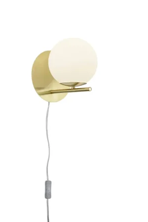 Gereduceerde Prijs TRIO PURE - Wandlamp - Messing mat - excl. 1x E14 3,5 W