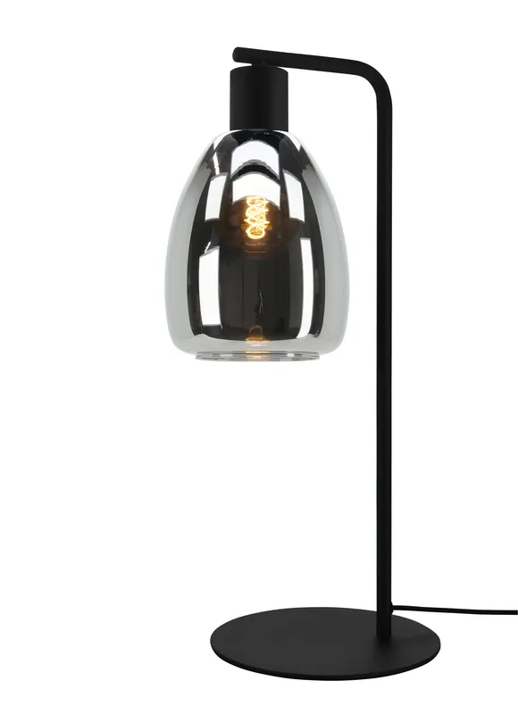 EGLO Chelvey Tafellamp - E27 - 50,5 cm - Rookglas Speciale Aanbieding