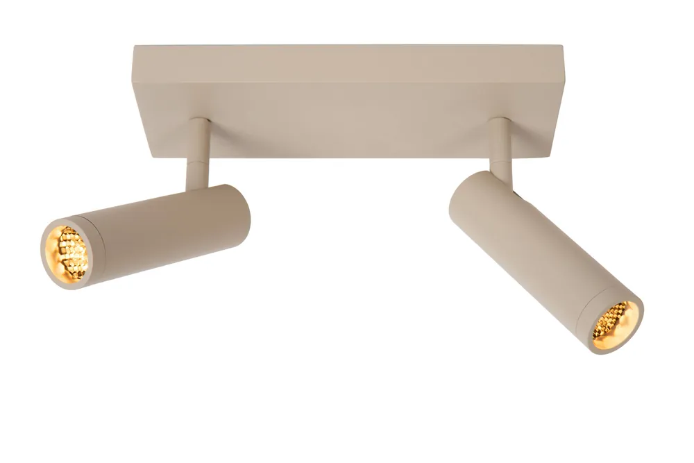 Weekendaanbieding Lucide GRADO - Plafondspot - 2xGU10 (MR11) - Taupe